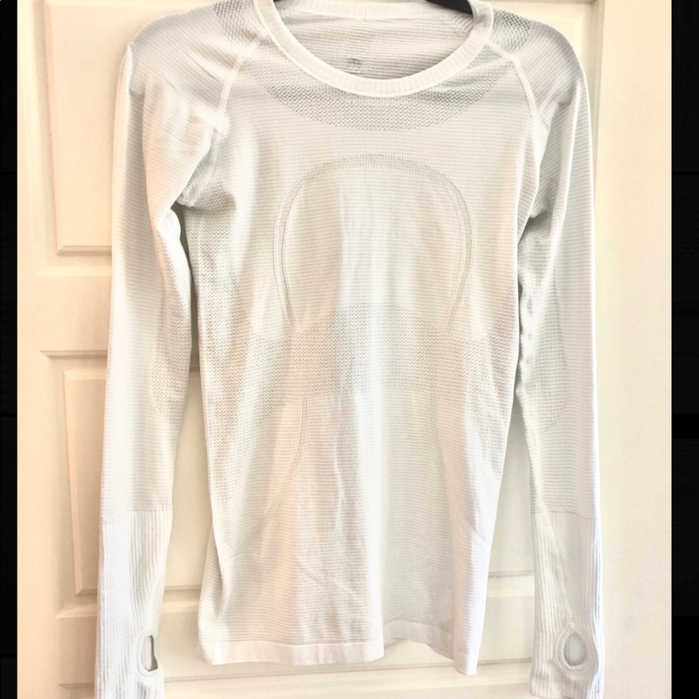 Lululemon White Swifty Tech Longsleeve Shirt 6